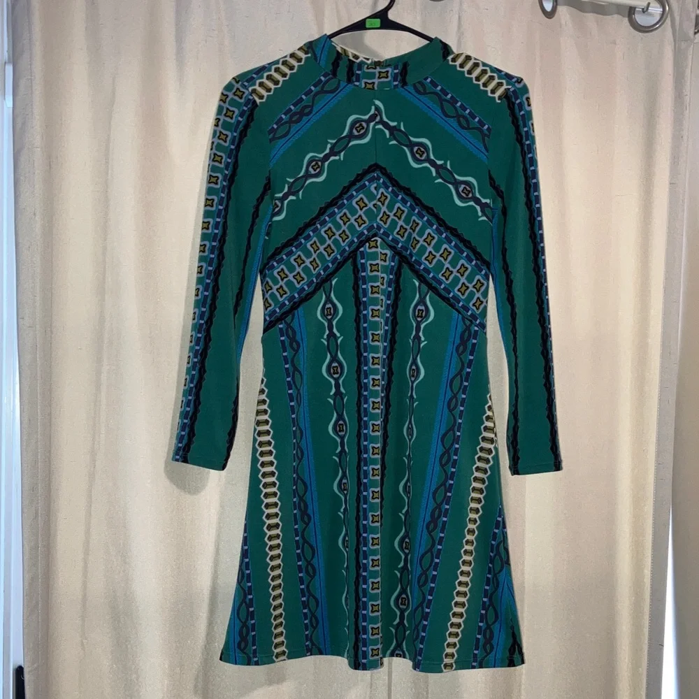 Free People Stella Tribal Mini Dress, XS - Picture 2 of 8